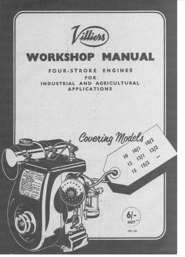 Product picture Villiers Stationary Engine 10  12 - 15 Workshop Manual